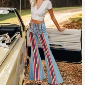 Boho flare jeans